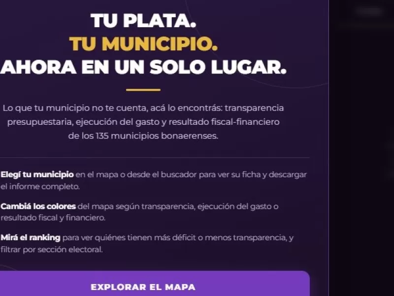 La plataforma digital para transparentar el uso del dinero de los municipios