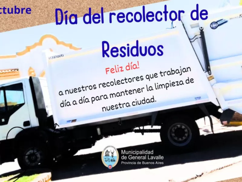 Salutación por el día del recolector de residuos