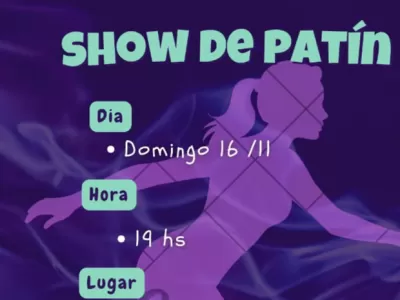 Gran show de patín en el Polideportivo Eva Perón