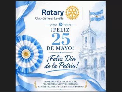 Rotary Club saluda en el 216&deg; aniversario de la Revoluci&oacute;n de Mayo